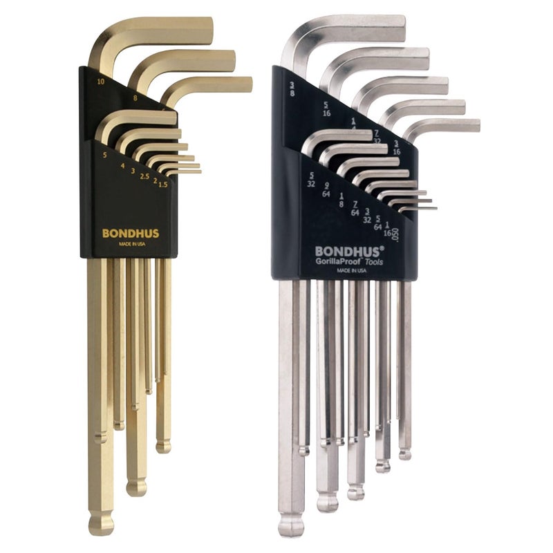 Bondhus 20399 Ball End L-Wrench DoublePK w/BriteGuard & GoldGuard Finish - Image 1